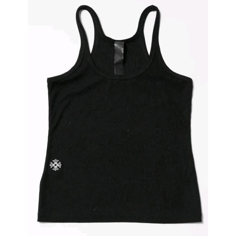 Chrome Hearts Bad Seed CH Embroidered Black Mini Rib size S Tank Top $1200 # W - Picture 2 of 9